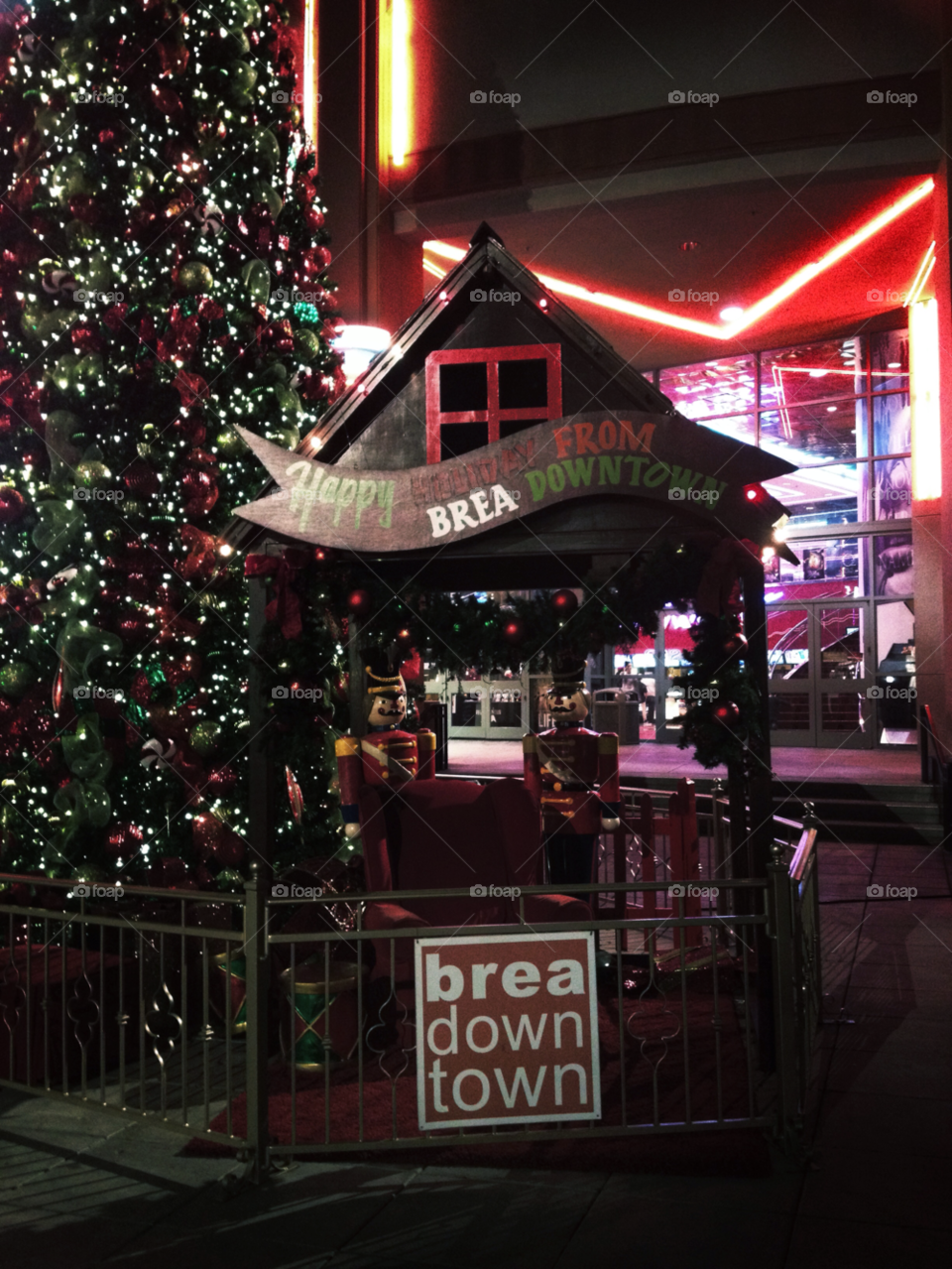 brea california christmas lights neon by analia