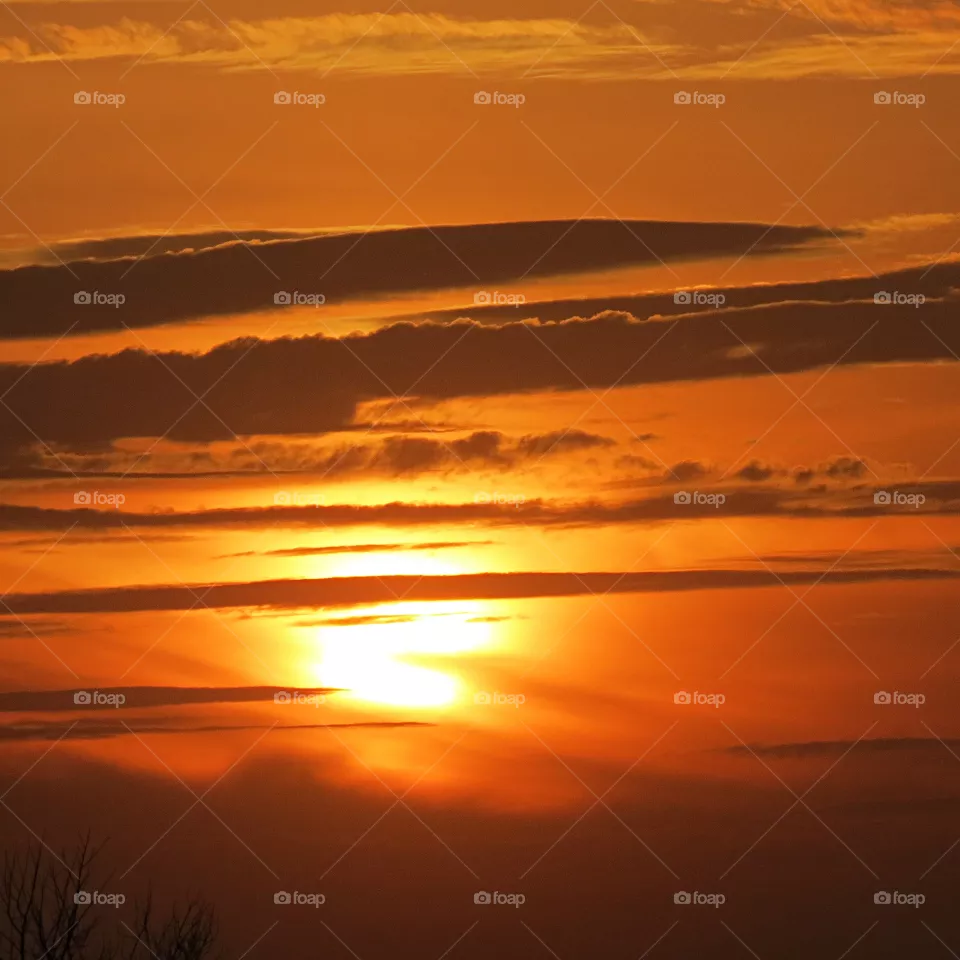 Glowing skies