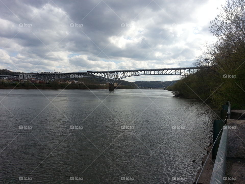 Bridge, Water, River, Landscape, Lake