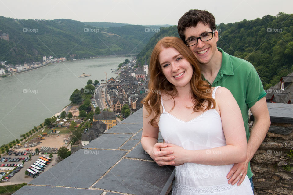 Portrait of smiling beautiful couple