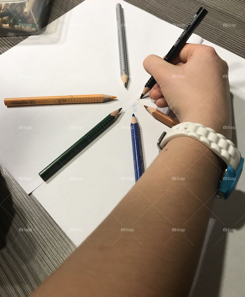 Colours with faber castell