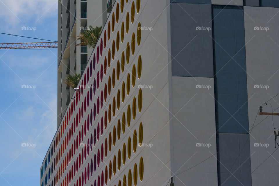 Rainbow dot building Miami