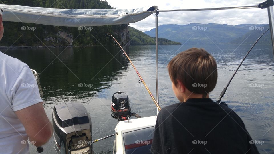 Fishing with dad