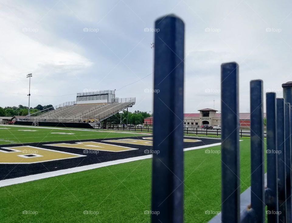 High school football field