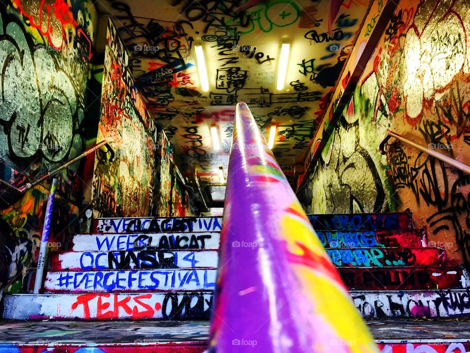 Graffiti Tunnel at Sydney University 