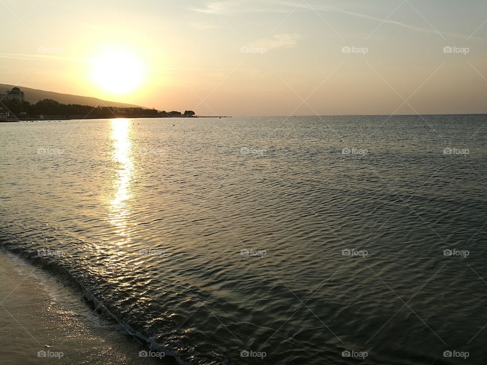 Sunrise in Sunny beach Bulgaria