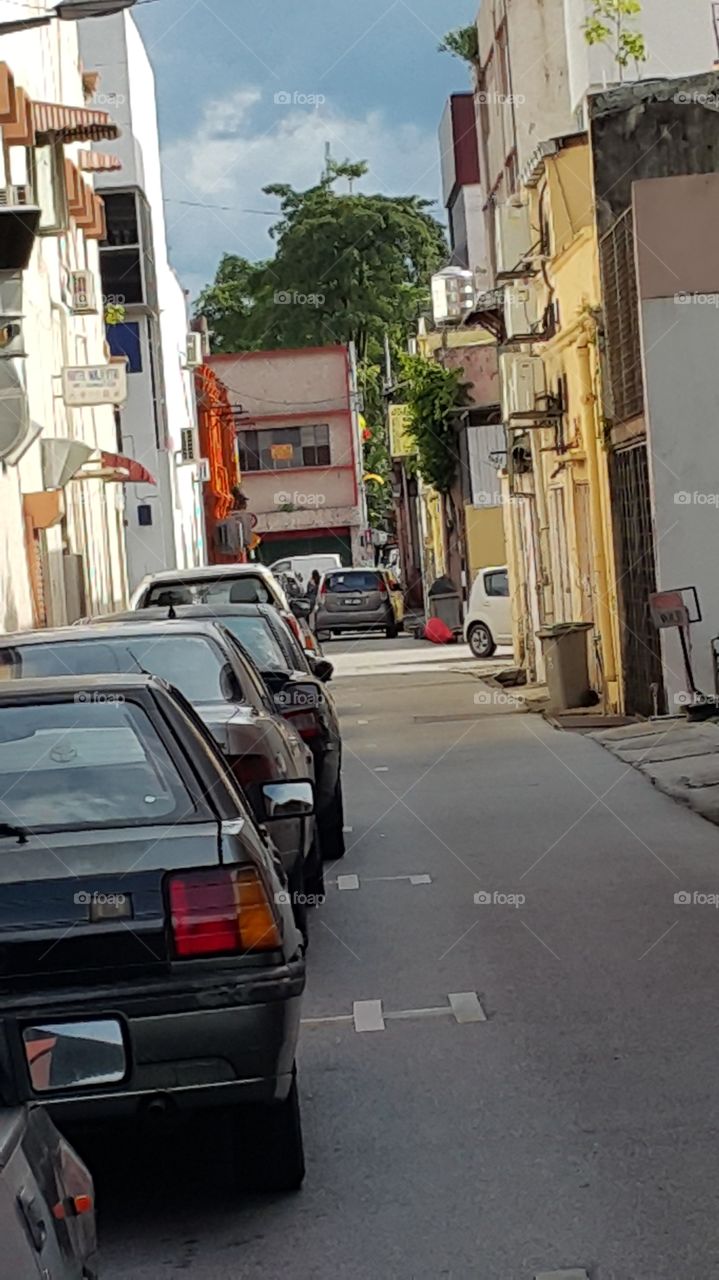 back lane in Seremban town