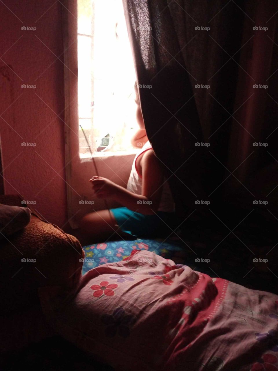 watching through window in lockdown