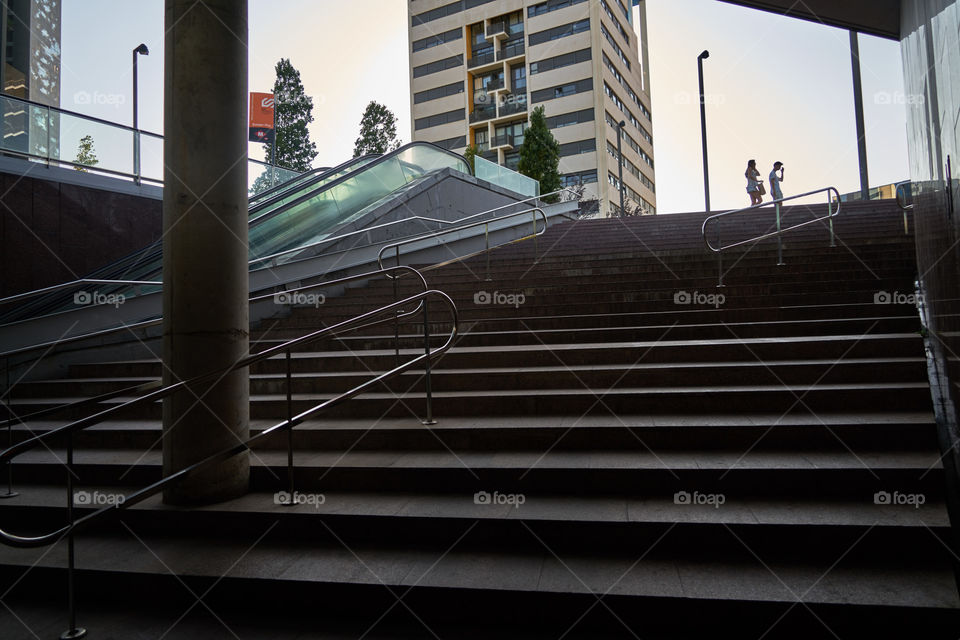 Underground station way out