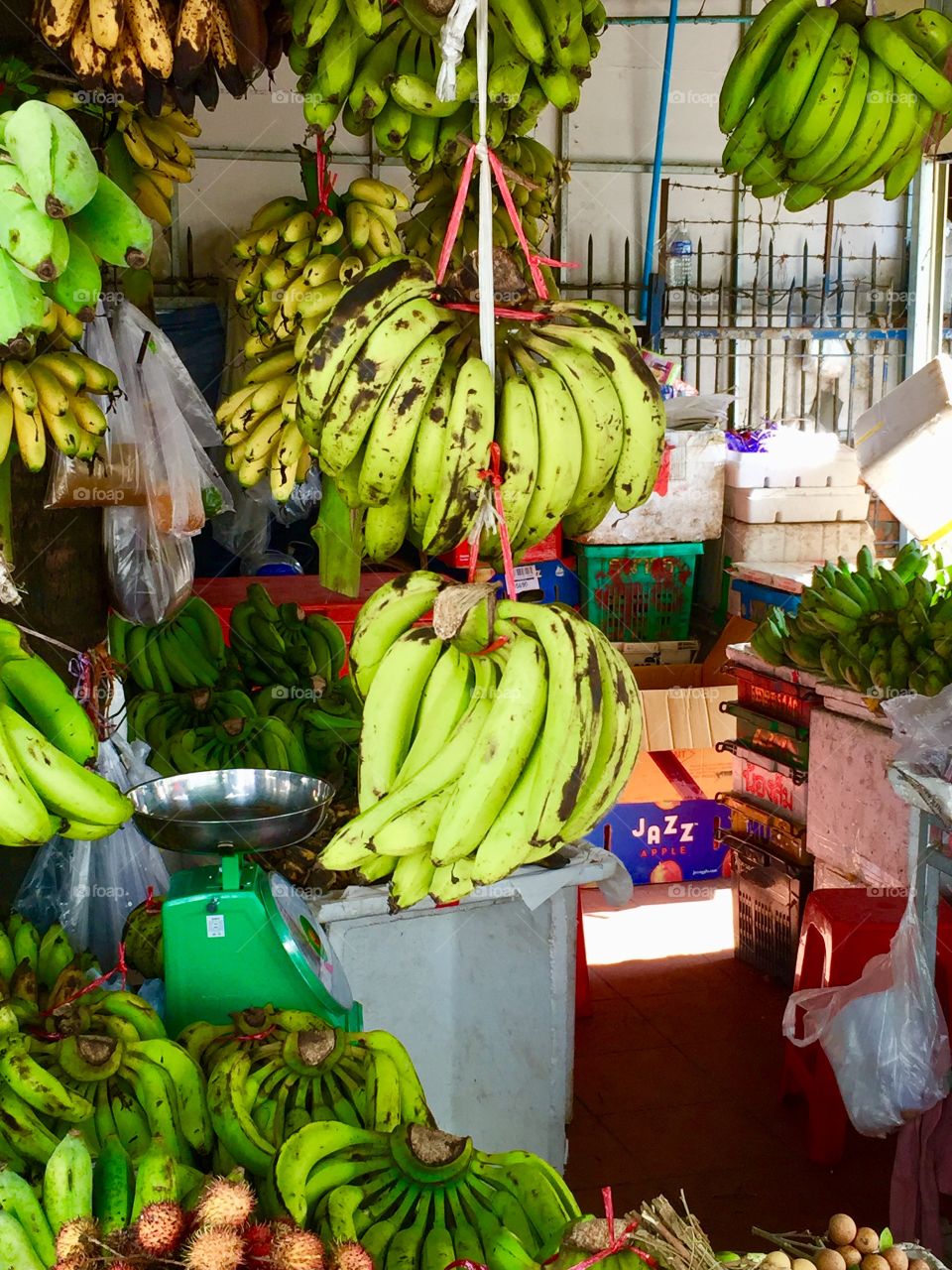 Bananas on the market 