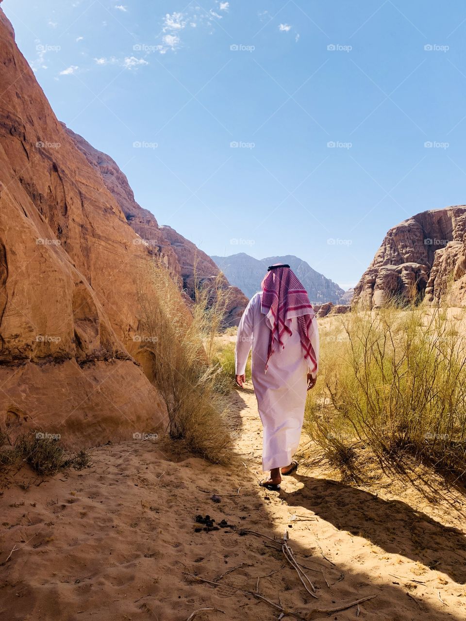 Bedouin man in Wadi Rum Desert, Jordan 