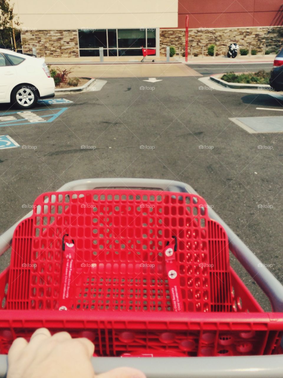 Going shopping with red cart