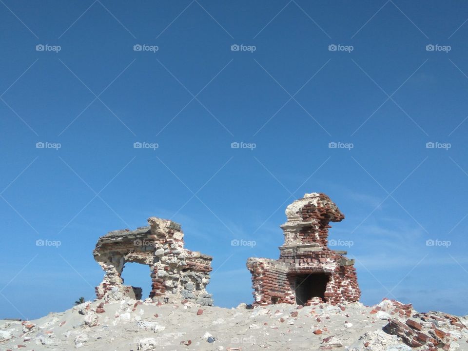 village ruins dhanushkodi