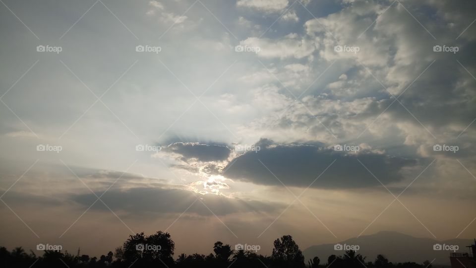 This sky is very very nature and nice sunset