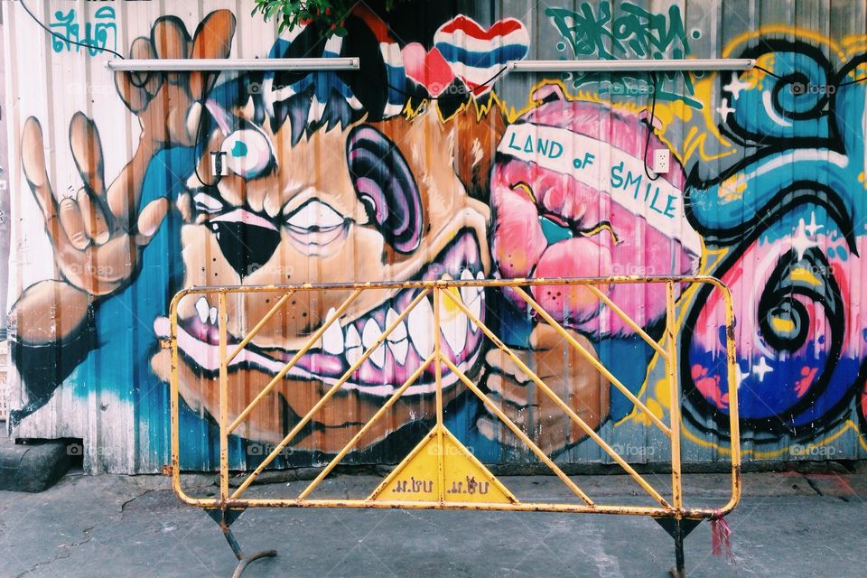 Graffiti. Khaosan Road