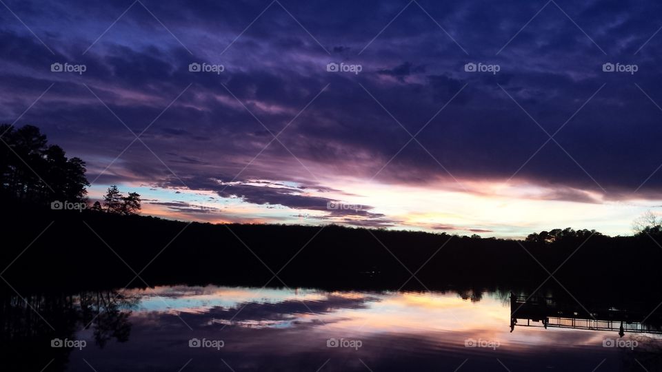 Sunset at Lake Raleigh