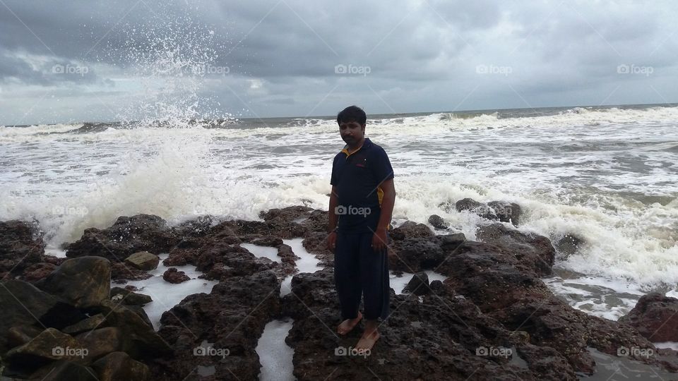 sea crash@ varkala