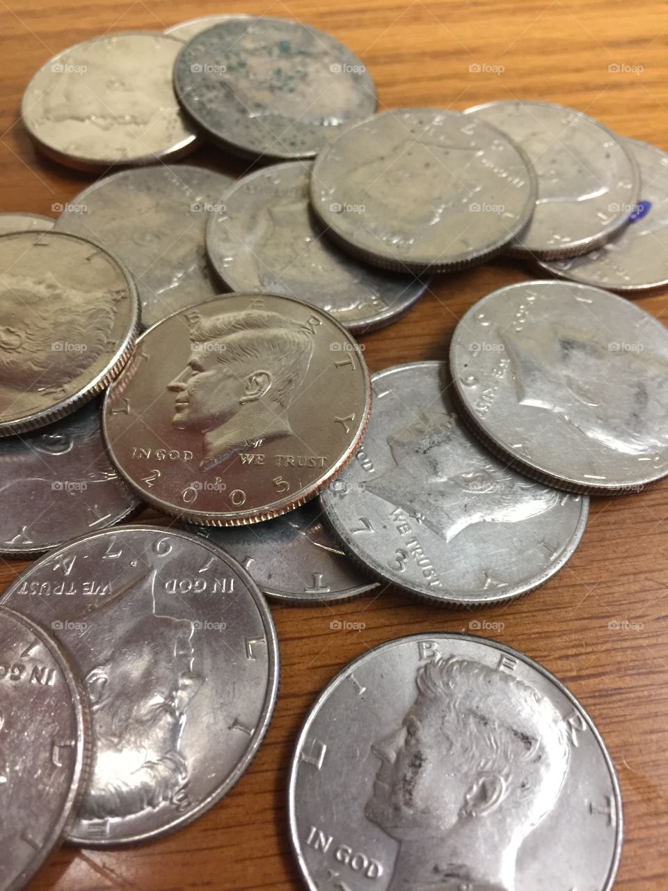 Fifty Cent Pieces 