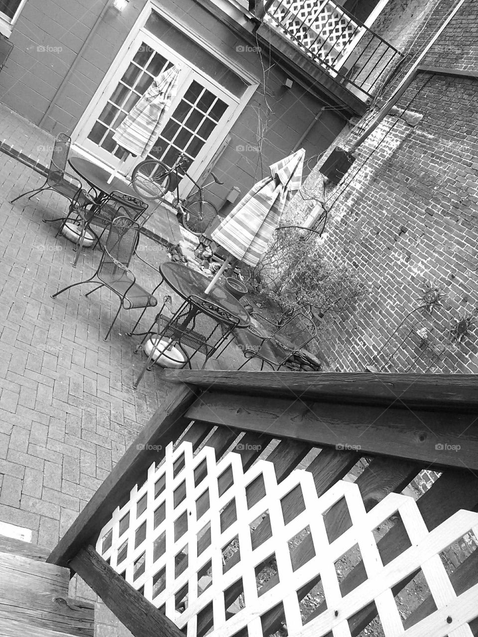 Backyard Courtyard Bitmore Hotel and Suites Baltimore City Maryland