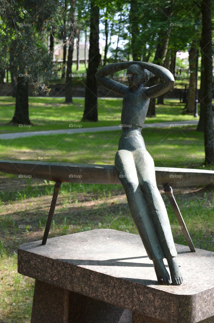 some sculpture at park