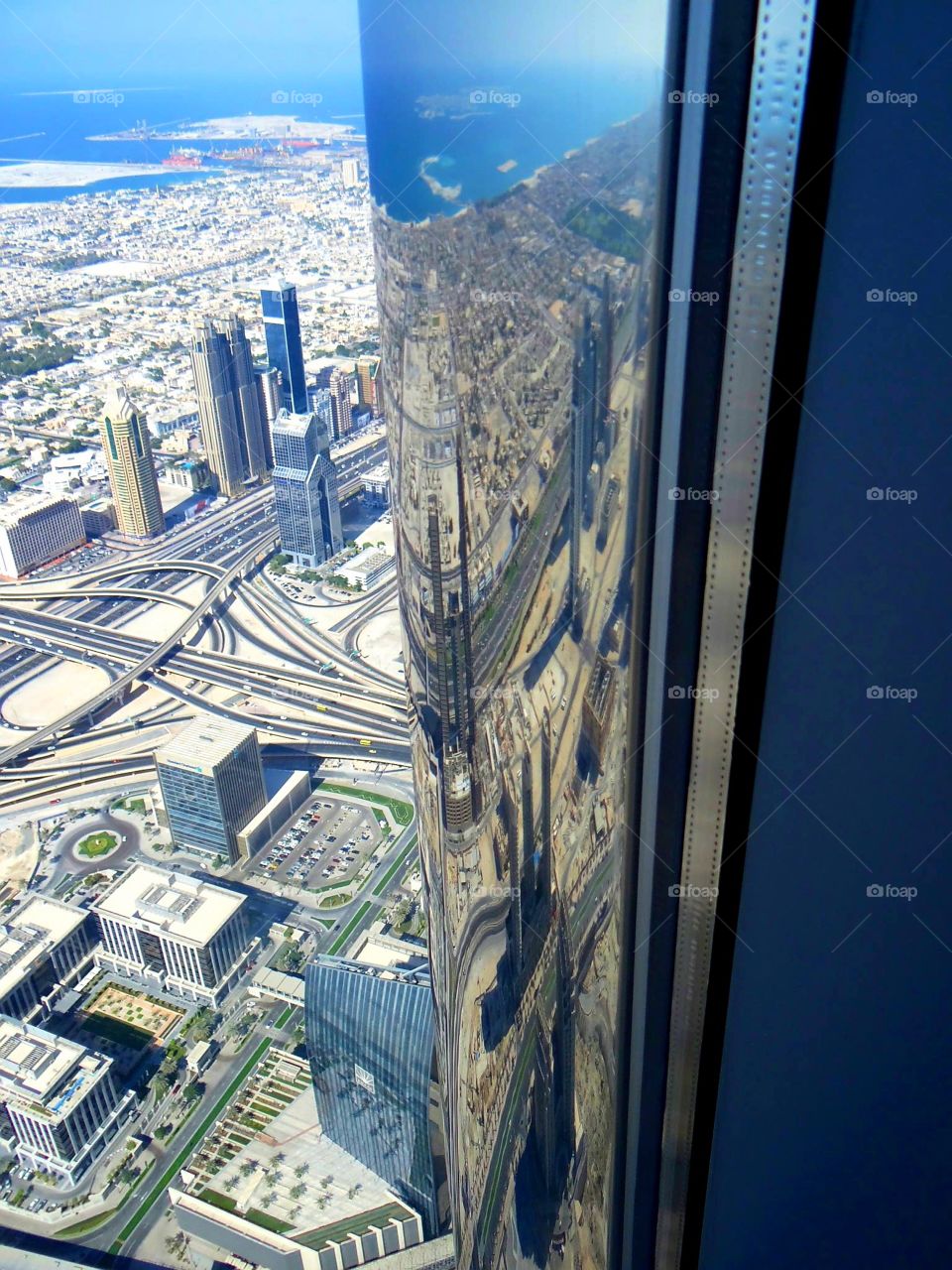 reflection Dubai  Burj Khalifa