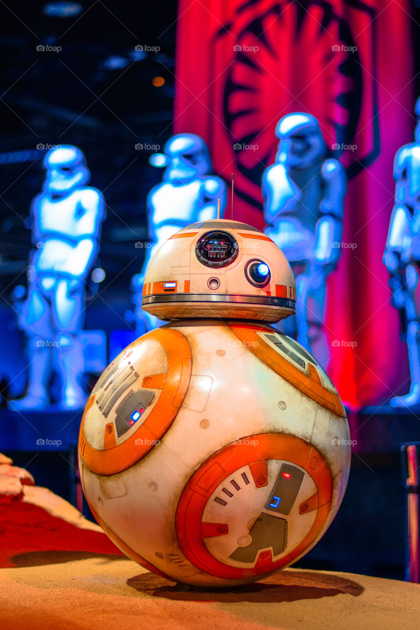 BB-8 . Taken at D23 expo in 2015. Star Wars exhibit for upcoming film "the force awakens"