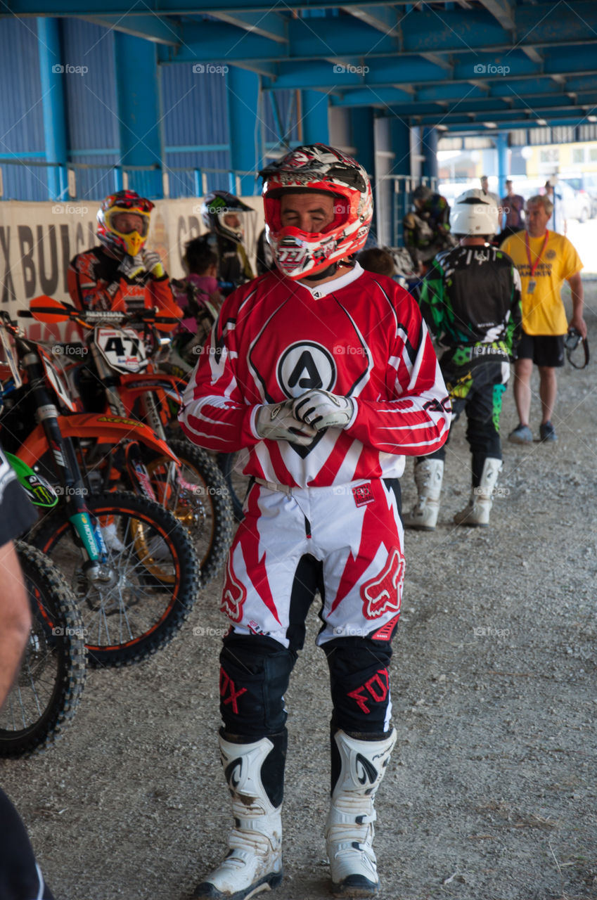 Motocross racer costume