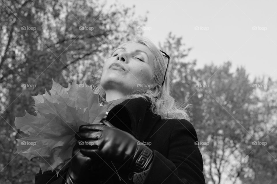 Monochrome, Girl, Portrait, Nature, People