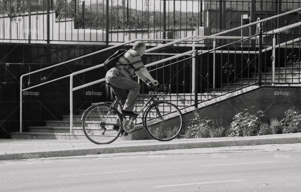 riding bike