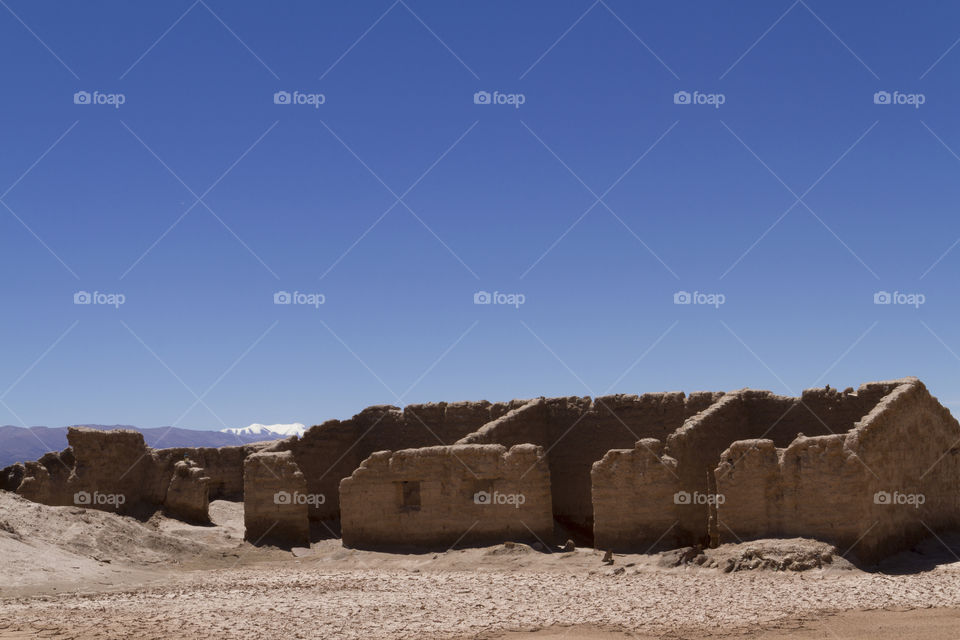 Abandoned house in the desert.