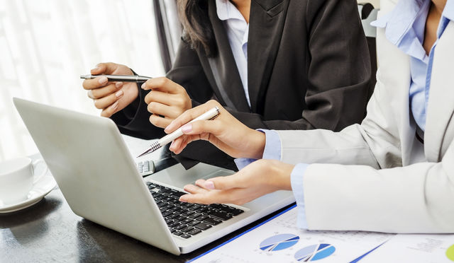 Woman working in the office