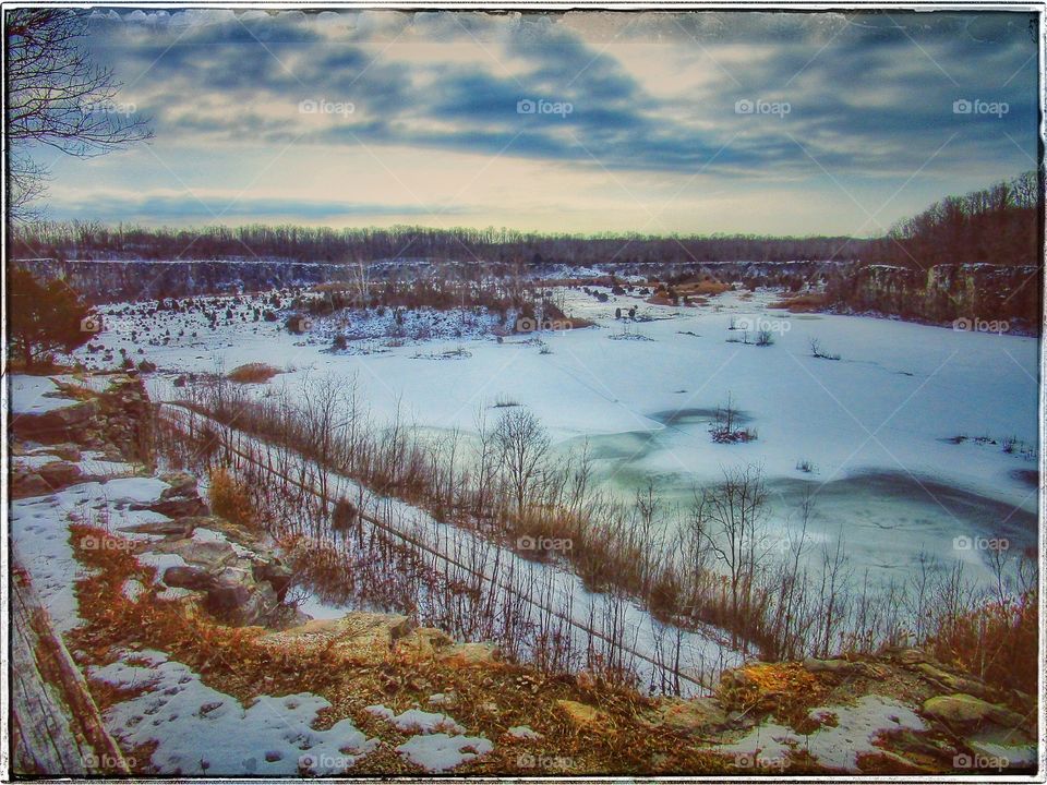 winter beautiful landscape