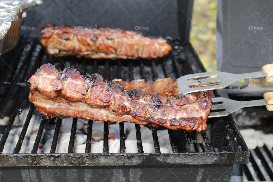 barbecue, baby back pork ribs