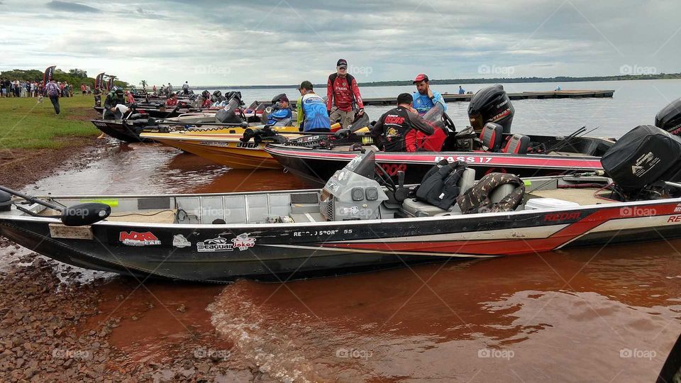 Barcos, pesca, rio, paisagem, pescadores, pescarias, campeonato, tucunarés.