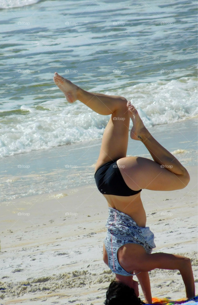 Mesmerizing Yoga on the beach in front of the Gulf of Mexico!