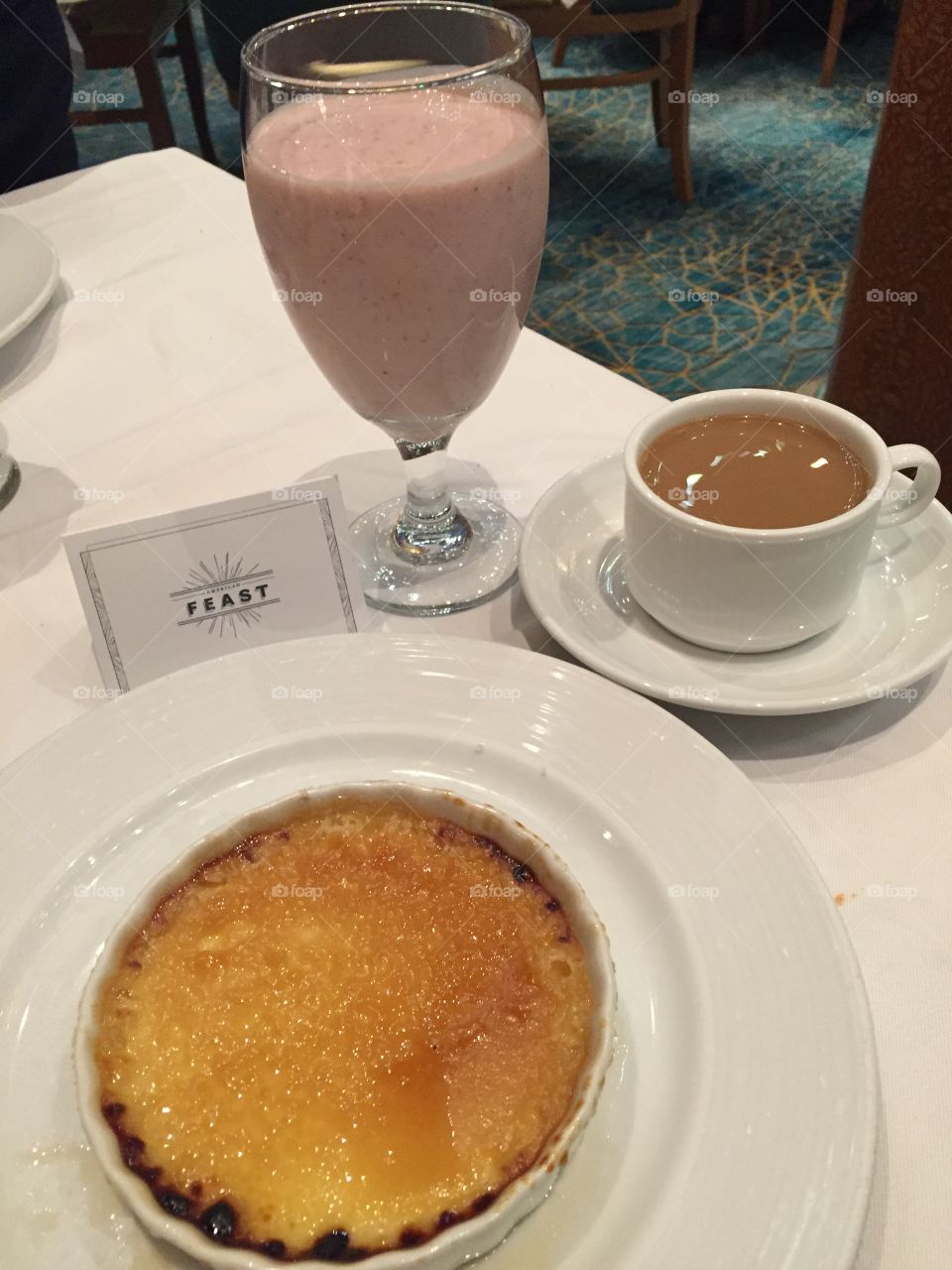 Cruise food creme brûlée
