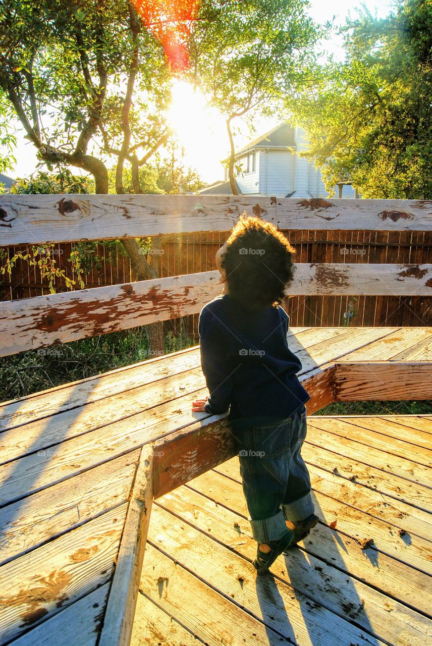 The sun provides life giving light thay lets anyone to feel alive and free. Soaking up the rays lets one to appreciate nature and let the imagination to soar.