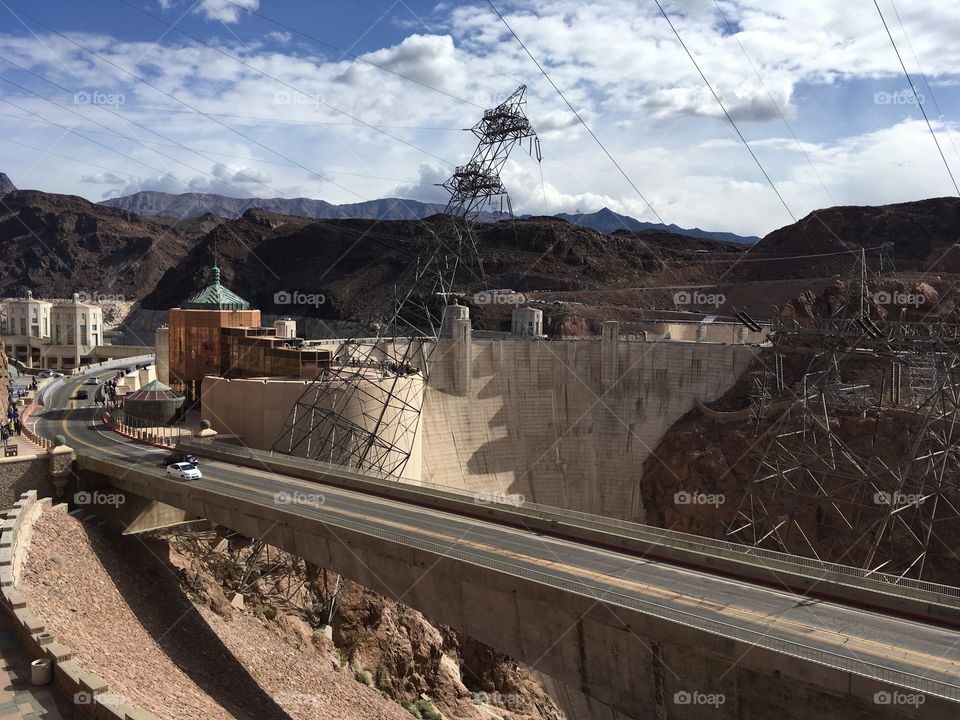 The Hoover dam 