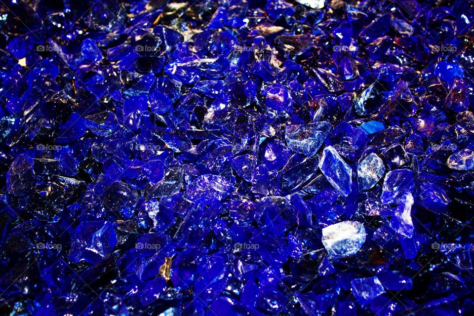 Blue crystal abstract background