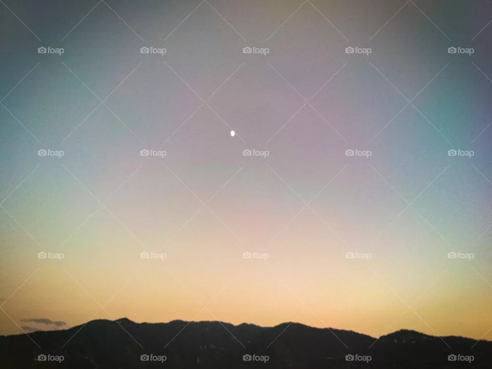 moon in the sky.