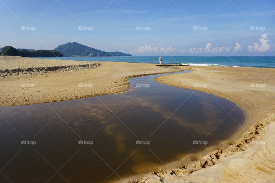 Sand, Beach, Water, No Person, Seashore