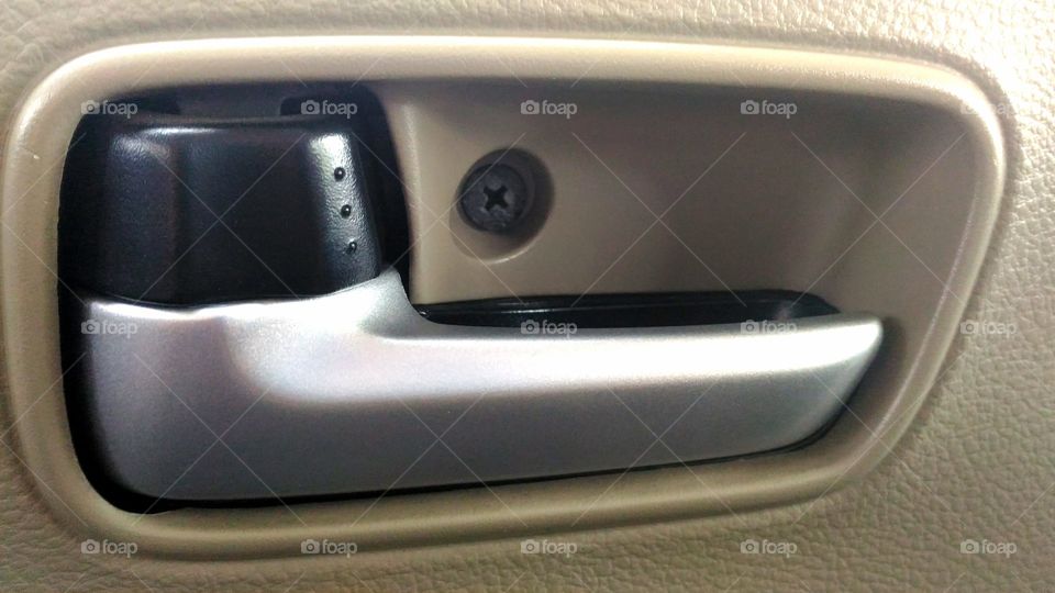 car interior left door handle
