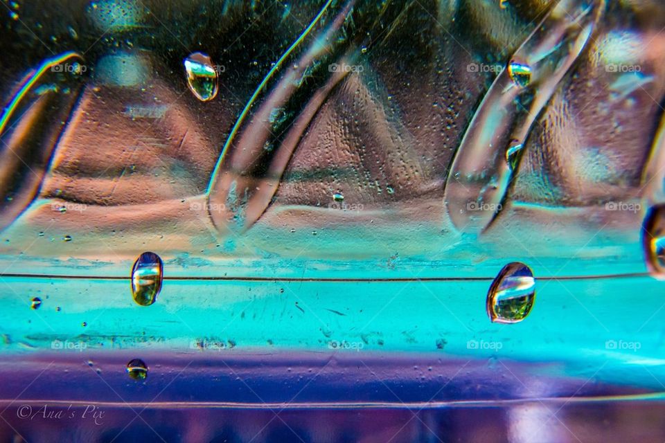 Water bottle abstract