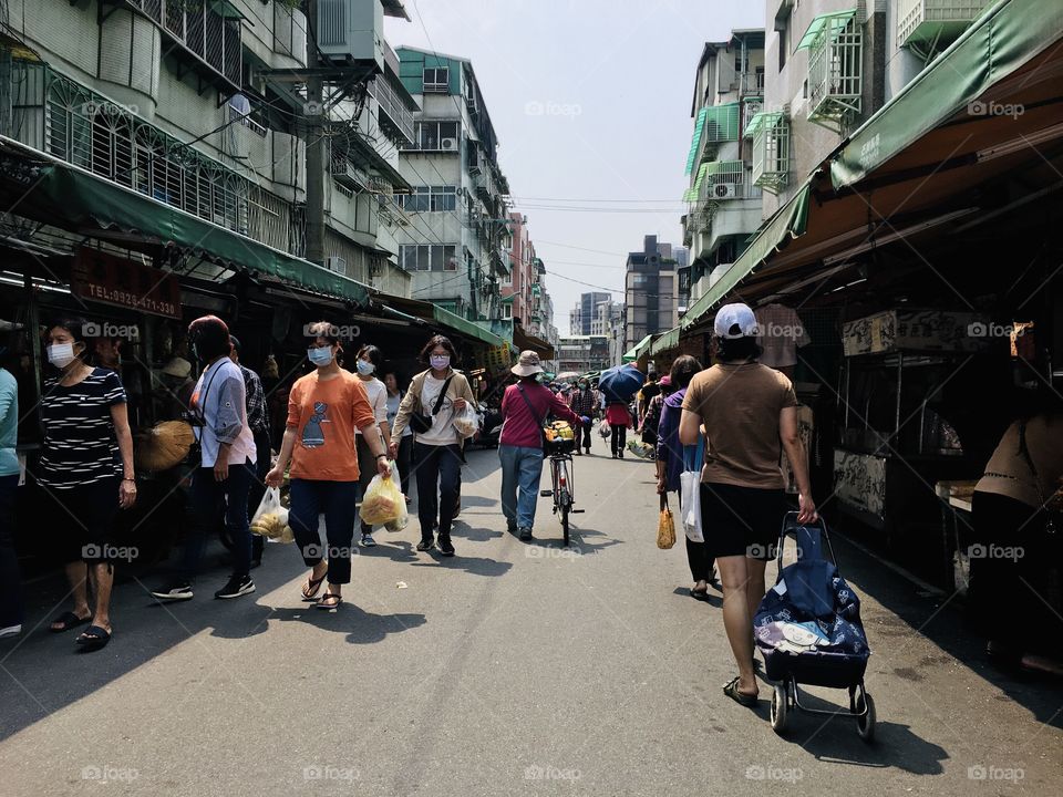 Busy market