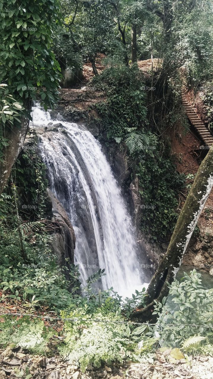 waterfall in dominican republica