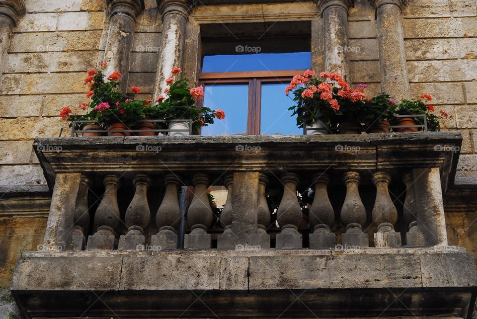 Balcony in Montepulciano