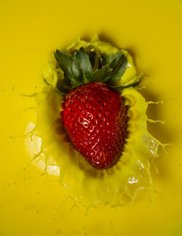 Red on yellow