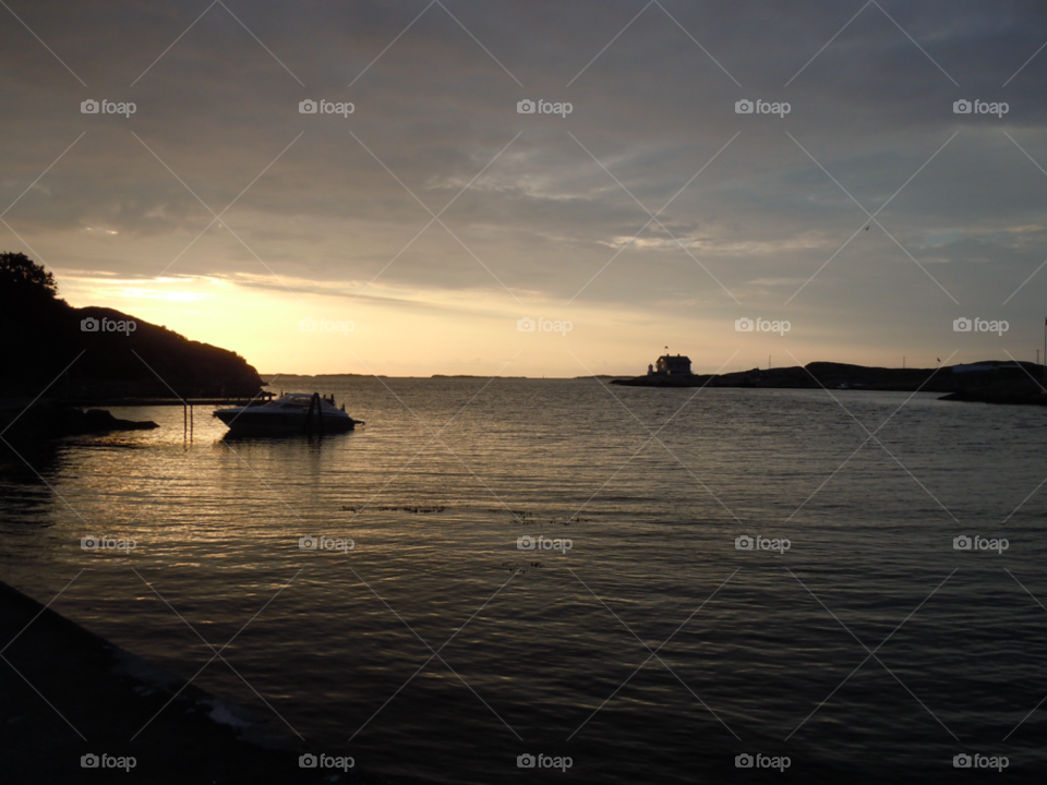 sky sunset water sea by MagnusPm