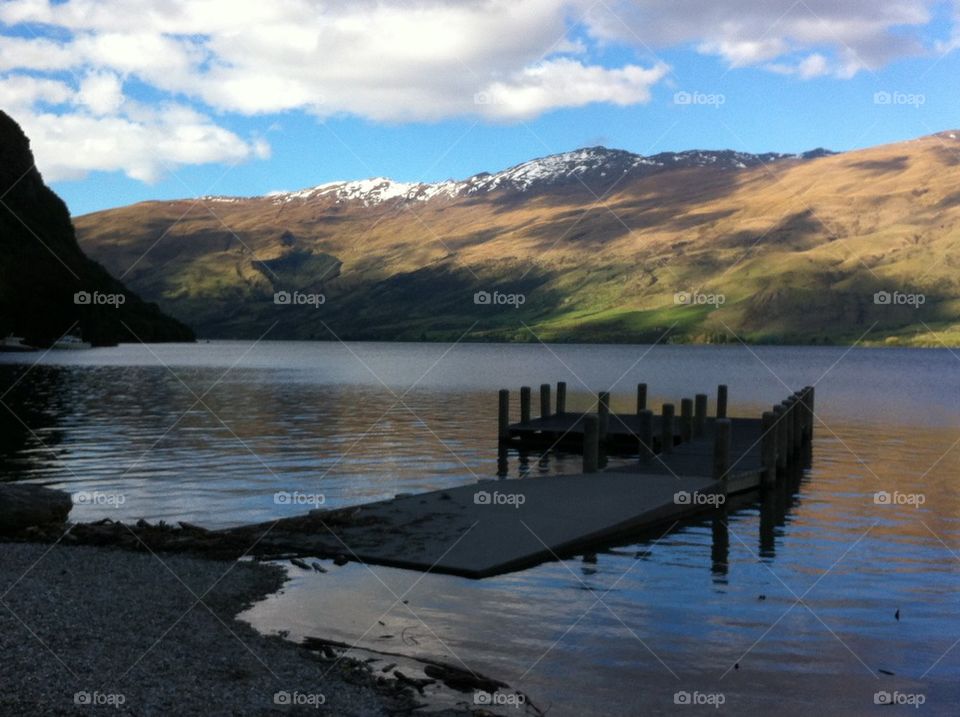 Flooded jetty