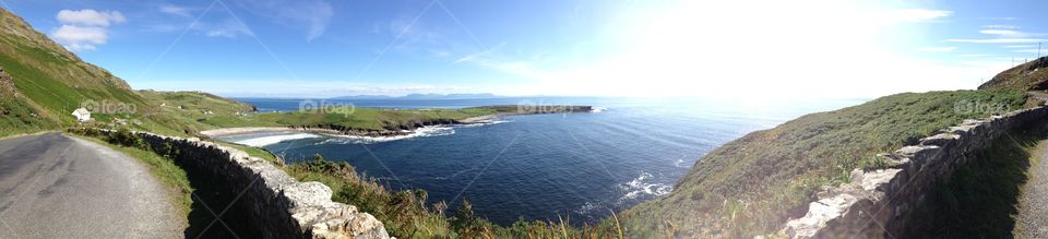 Seascape in Ireland. The Donegal coastline in Ireland